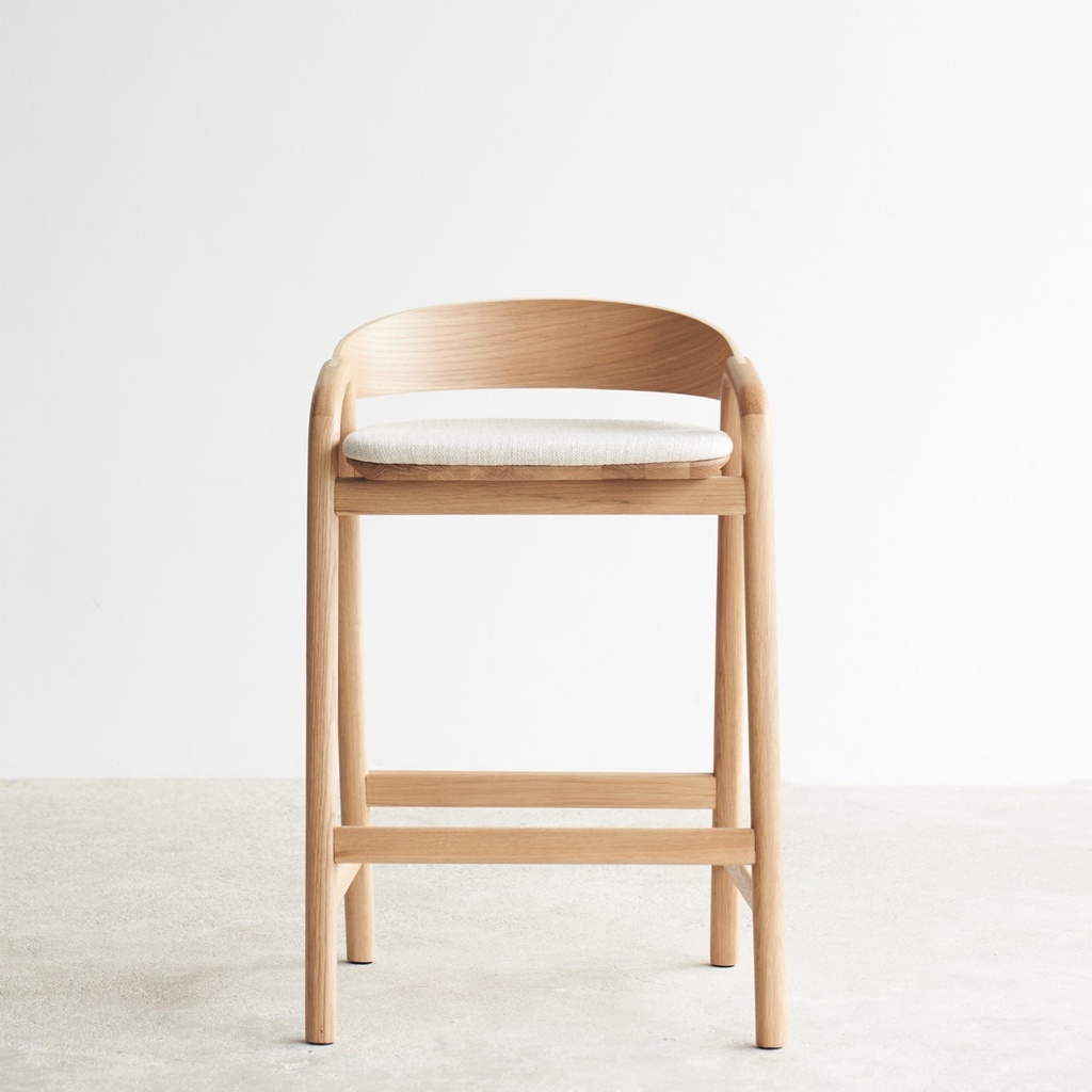 Inlay Counter Stool Oak Frame
