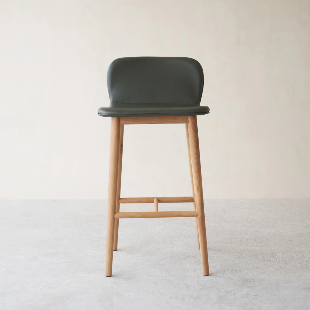 Puddle Counter Stool Oak Frame