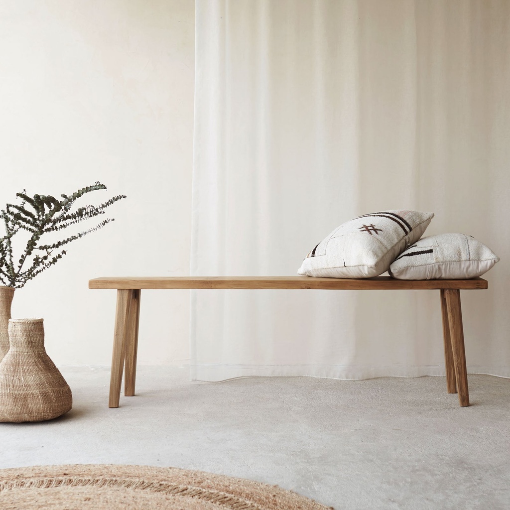 Rustic Java Teak Bench Natural