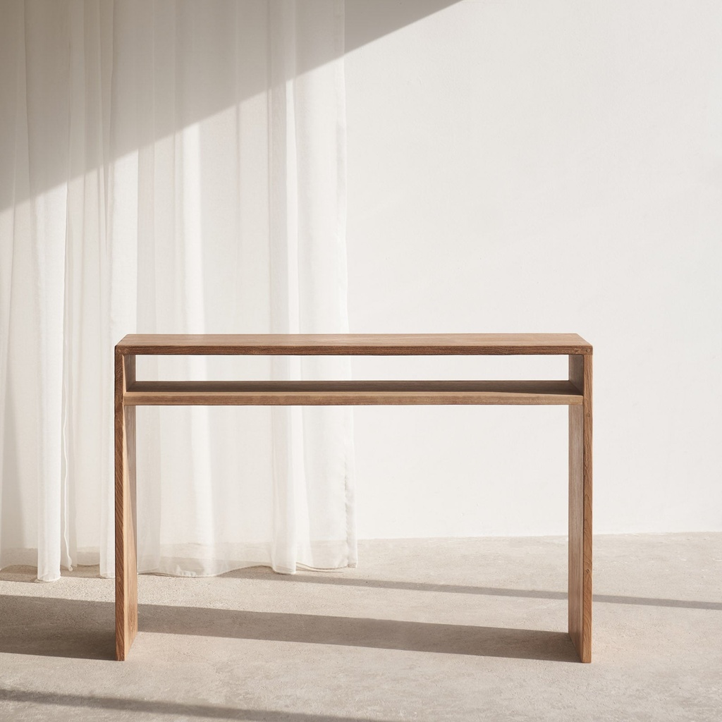 Java Console with Shelf Teak