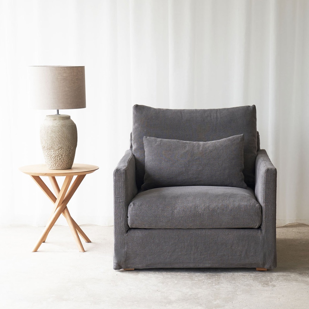 Island Fabric Armchair Iron