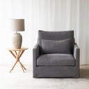 Island Fabric Armchair Iron