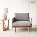 Pensive Armchair Oak - Bespoke Fabric