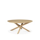 Mikado Round Coffee Table Oak 100cm