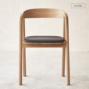 Inlay Dining Chair Oak - Bespoke Leather