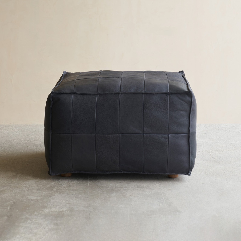 Tanbo Leather Ottoman 68cm