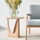 Geometric Side Table Oak - Natural