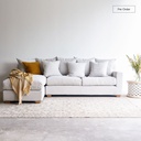 Beccy L Shape Sofa Bespoke Fabric