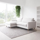 Ponte Petite L Shape Fabric Sofa 228cm