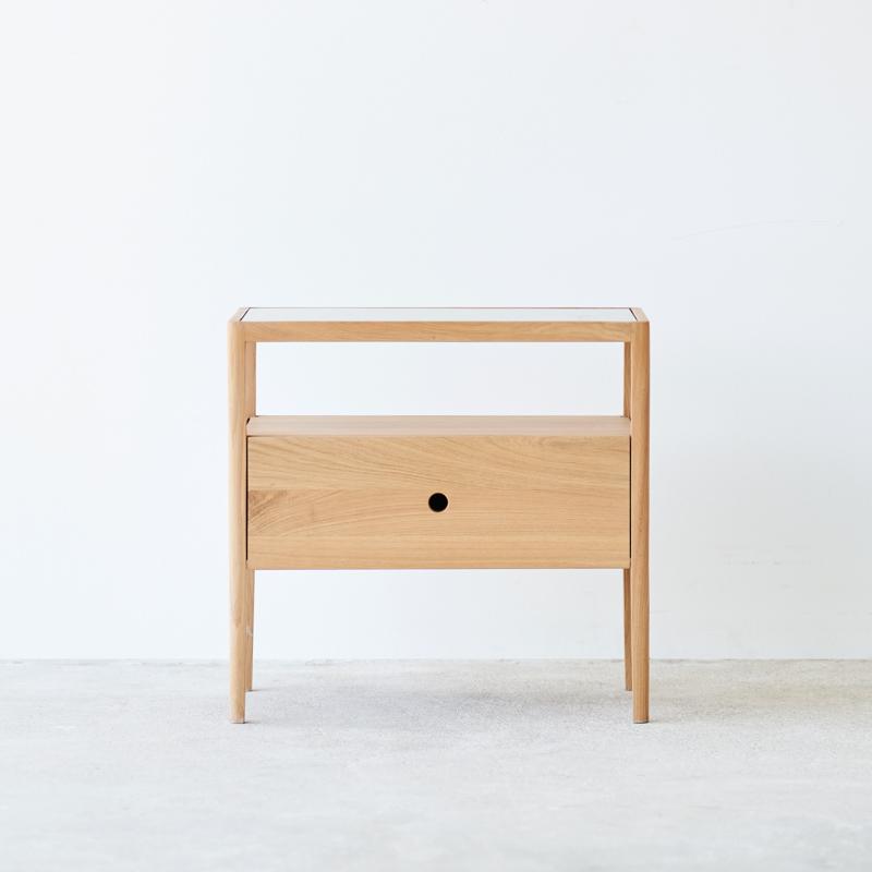 Spindle Bedside Table Oak